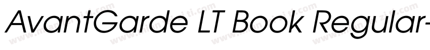 AvantGarde LT Book Regular字体转换
